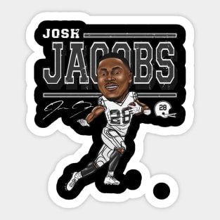 Josh Jacobs Las Vegas Cartoon Sticker